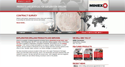 Desktop Screenshot of minex-intl.com